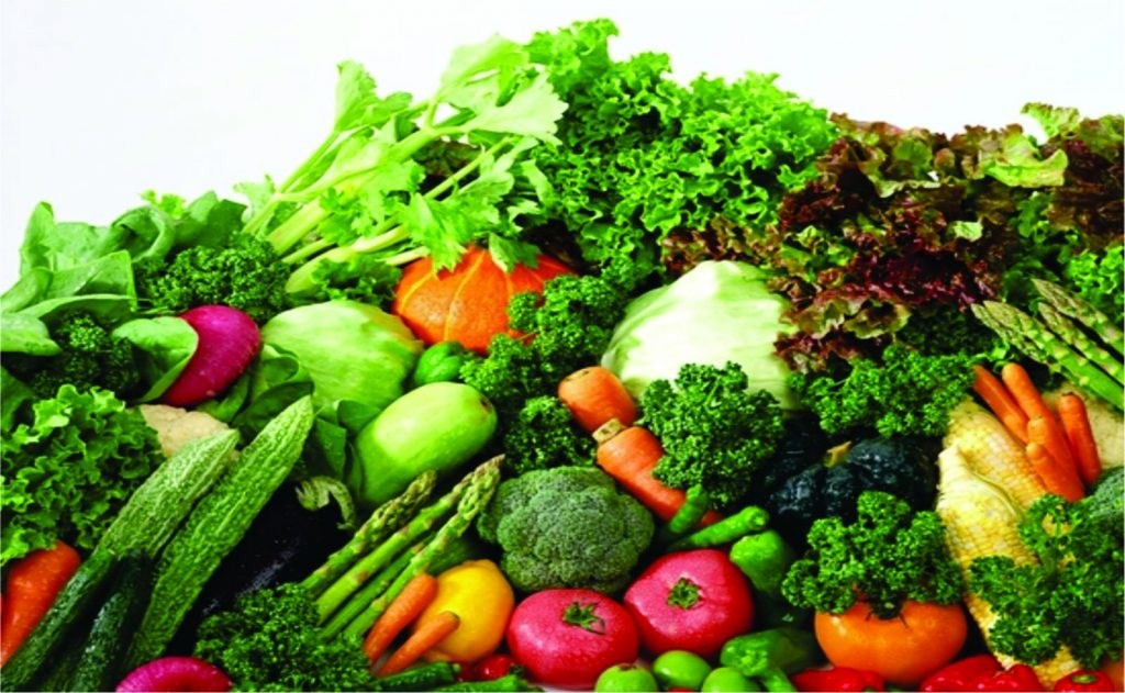 Eat as much fresh vegetables and ripen fruits