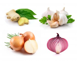 useful for flu - garlic, ginger and onion